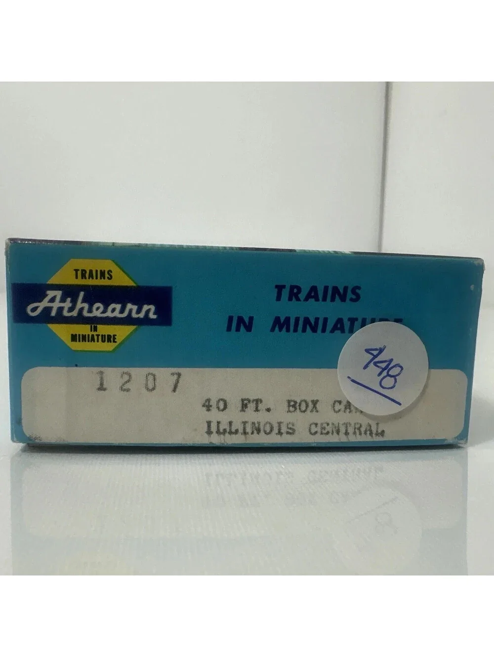 Athearn HO Scale Illinois Central 40' Boxcar Kit 1207 Blue Box Unassembled NOS